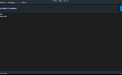 CliPass - TUI Frontend for KeepassXC-cli
