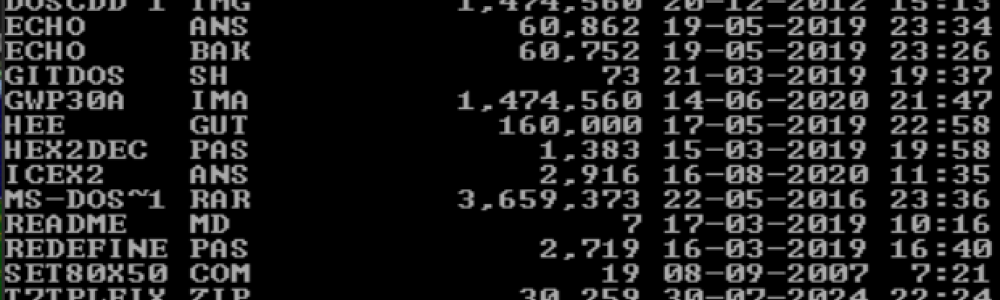 Fullscreen DOSBOX in square screen // Hackberry Pi